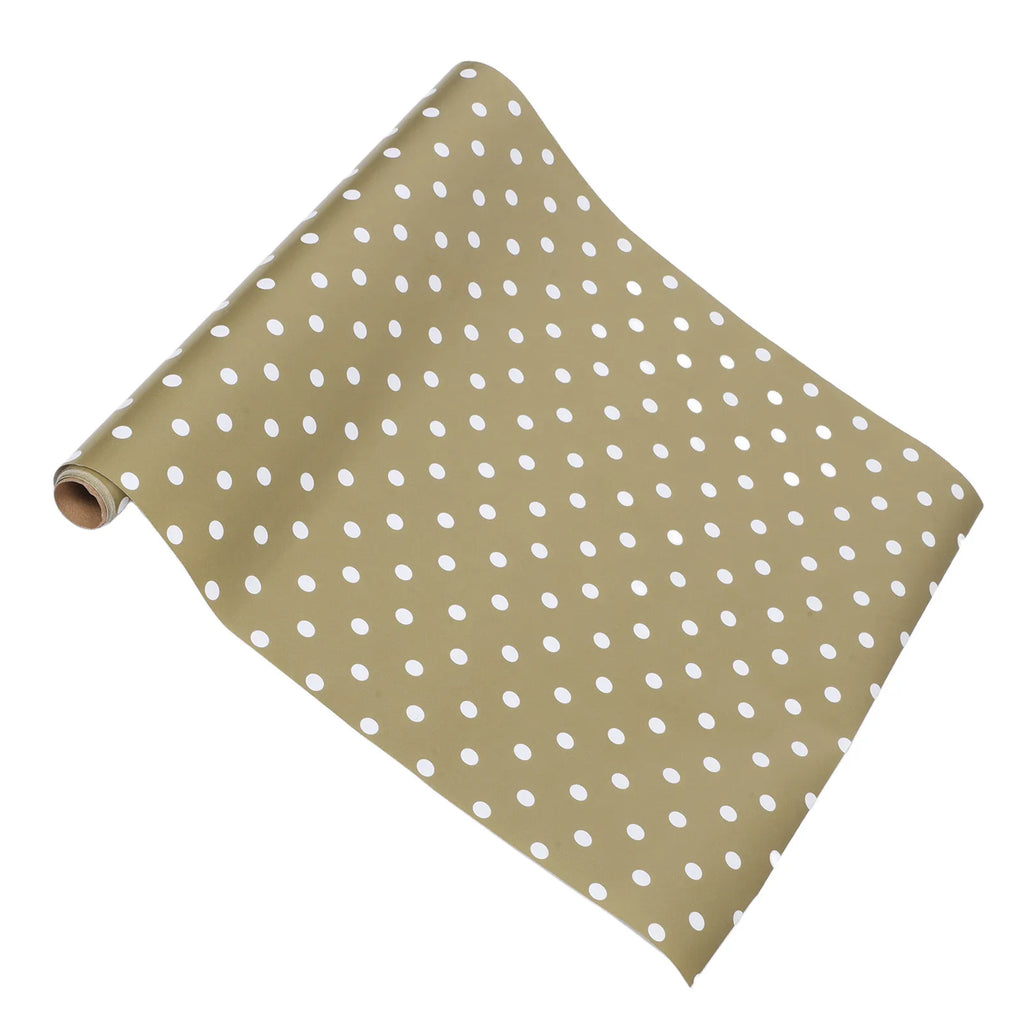 Gold Dot Aluminized Wrapping Paper Roll – Reversible Gift Wrap Gift Wrapping Paper PLUSH