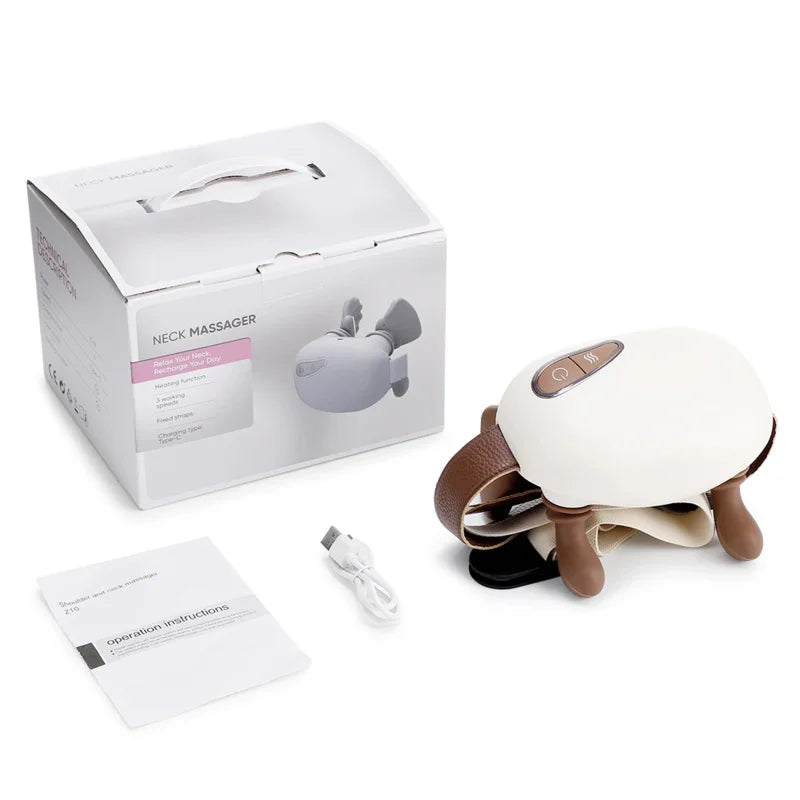 Wireless Rechargeable Shoulder & Neck Massage Shawl | PLUSH Neck Shoulder Massager PLUSH