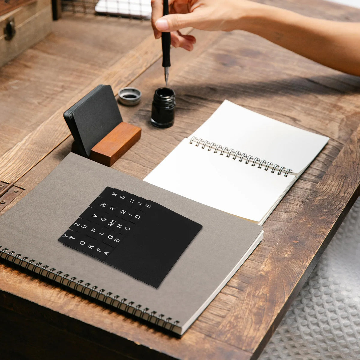 30Pcs Black Plastic Index Card Dividers with Alphabet Tabs Index Card Dividers PLUSH Default Title