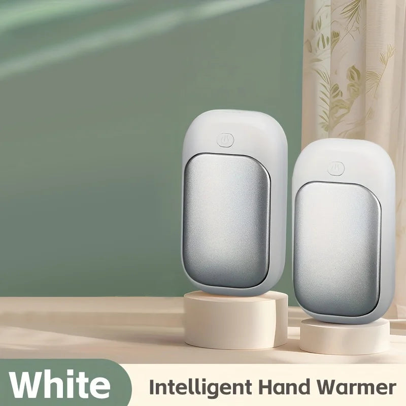 2-in-1 Electric Hand Warmer – 3 Heat Levels for Winter Electric Hand Warmer PLUSH WHITE