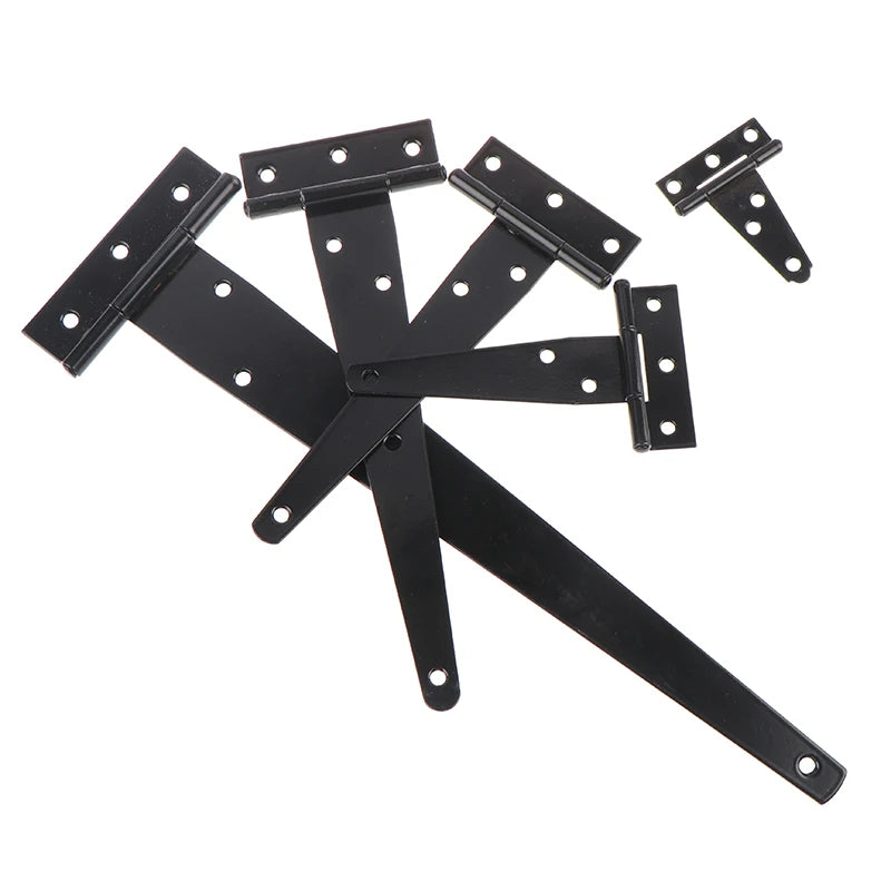 Black T-Shape Triangle Hinges – Cabinet, Gate & Shed Doors Door Hinge Hardware PLUSH