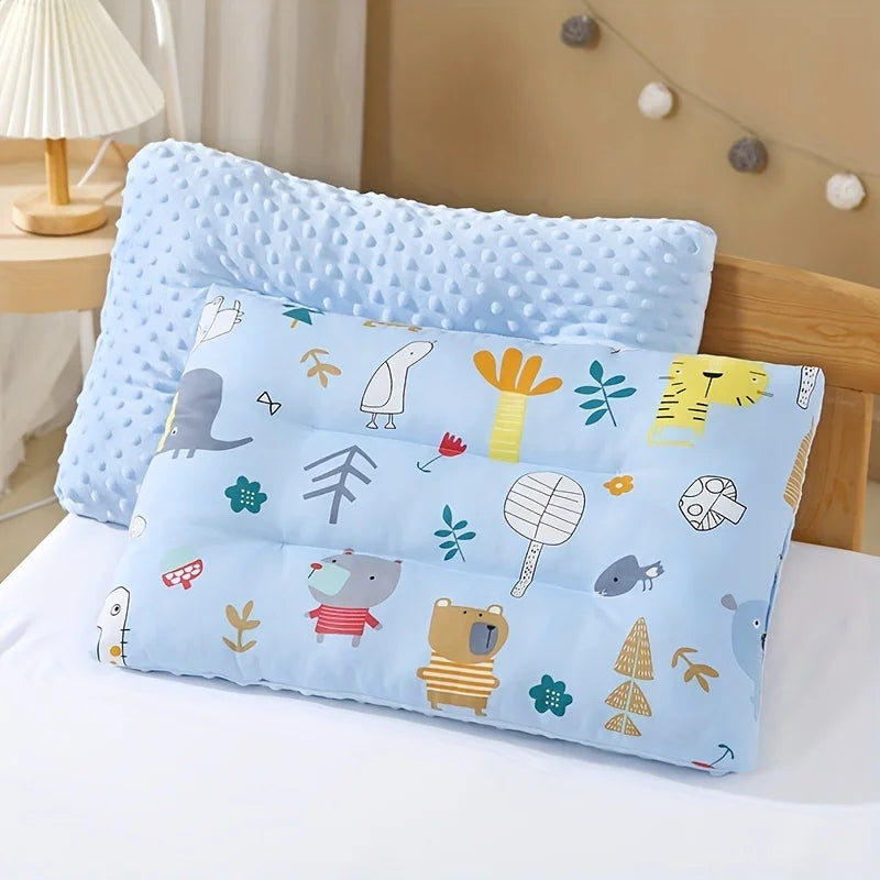 Kids Reversible Cartoon Pillow | Four Seasons | Ages 4–6 Kids Sleep Pillow PLUSH