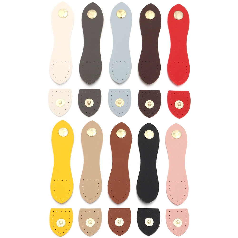 2pcs Leather Bag Snap Buckle Strap Hasp 11x2.5cm DIY Hardware Bag Hardware Buckle PLUSH