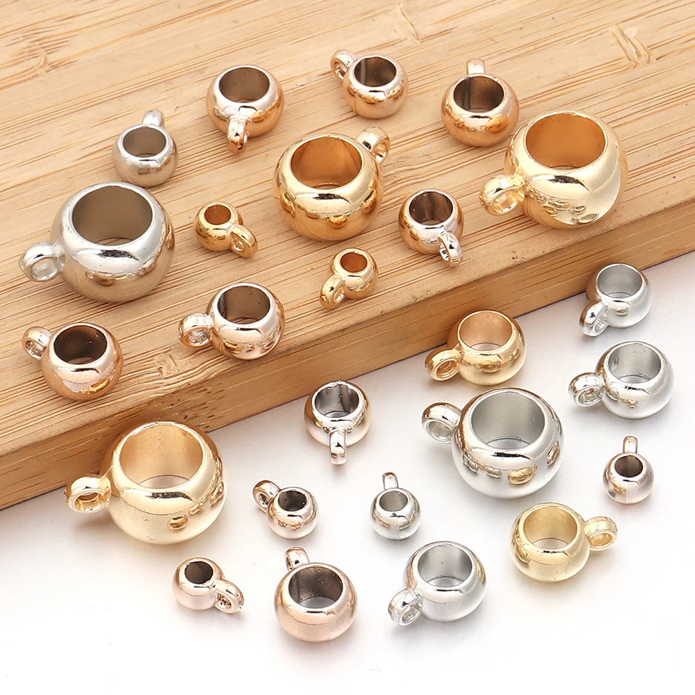 CCB Big Hole Spacer Beads 6–16mm | DIY Jewelry Making 30–100pcs Jewelry Spacer Beads PLUSH