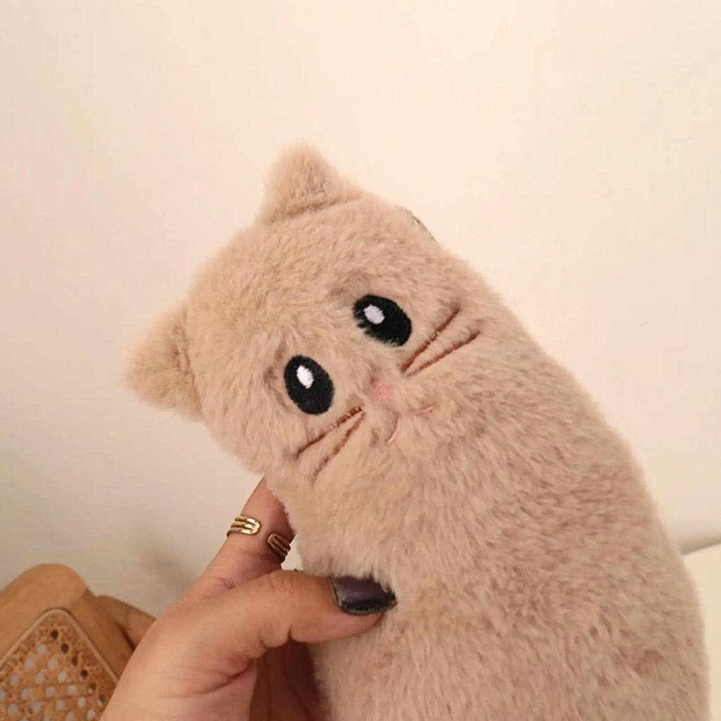 Cartoon Cat Plush Pencil Case – Large Capacity Organizer Plush Pencil Case PLUSH