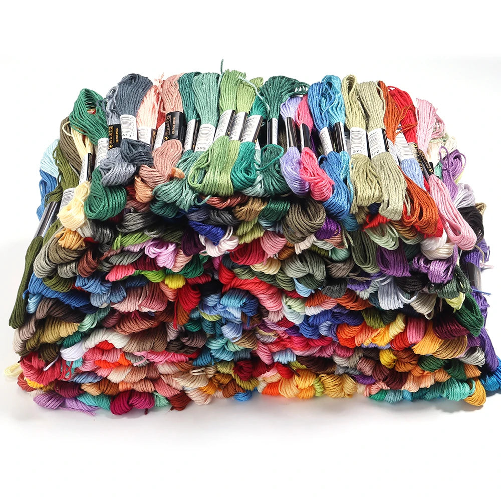 6 Skeins Polyester Embroidery Floss for Cross Stitch & DIY Embroidery Floss Set PLUSH