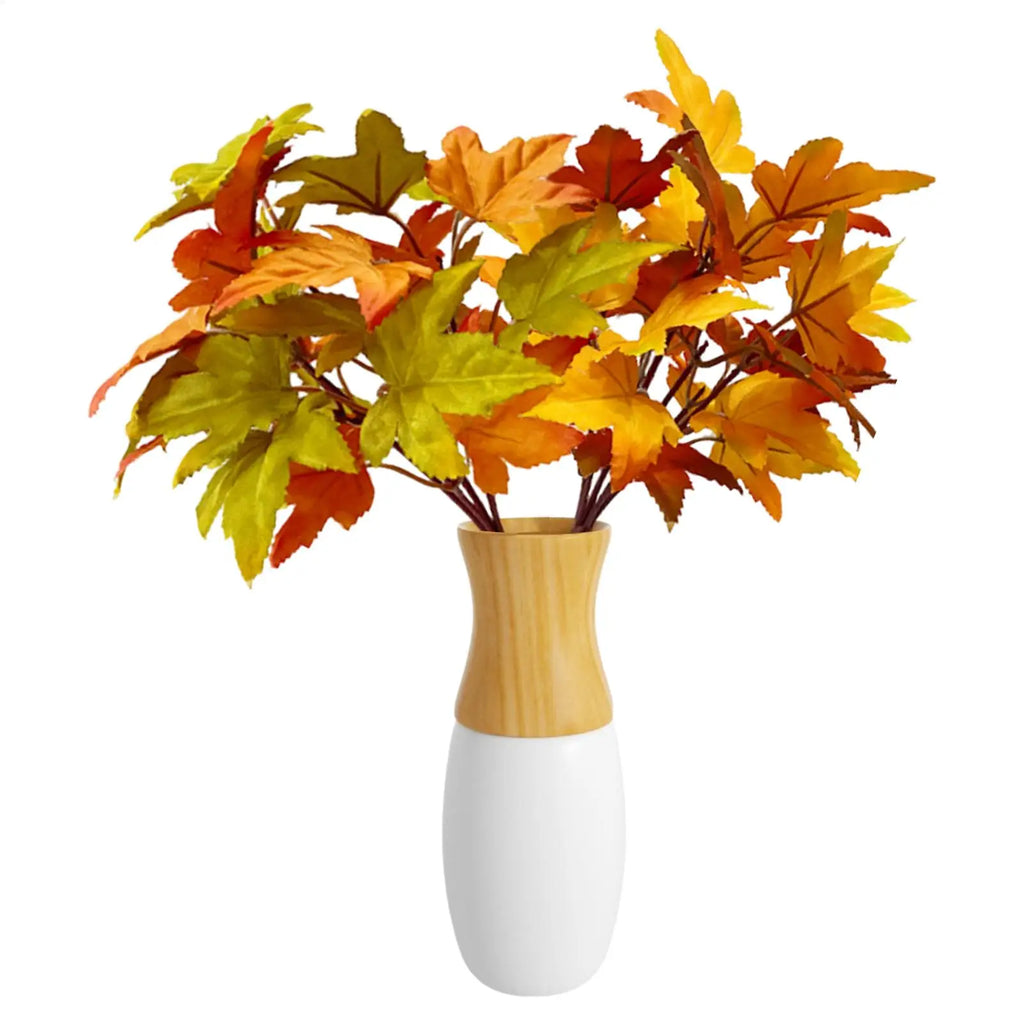 2pcs Artificial Maple Leaf Branches – Autumn Home Decor Artificial Leaf Branch PLUSH
