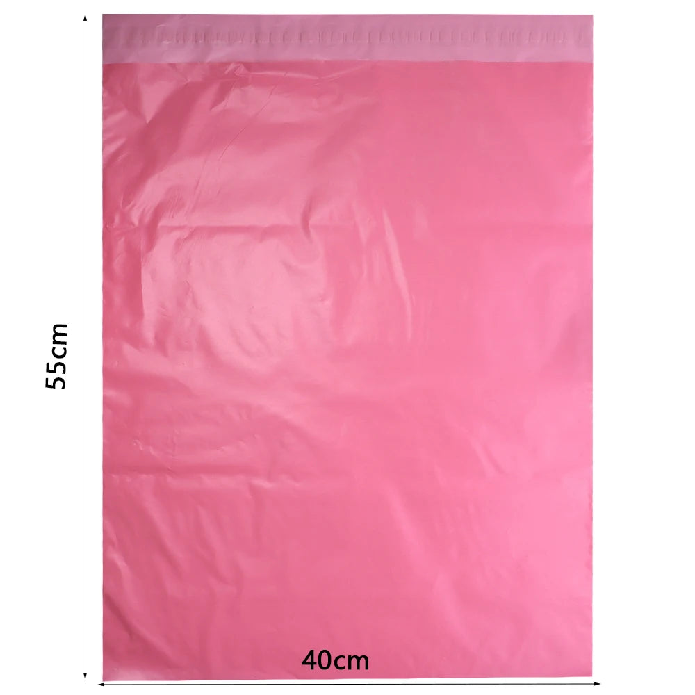 Pink Self-Adhesive Courier Bags | Waterproof Poly Mailers 10–50pcs Courier Packaging Bags PLUSH 40X55cm 10pcs
