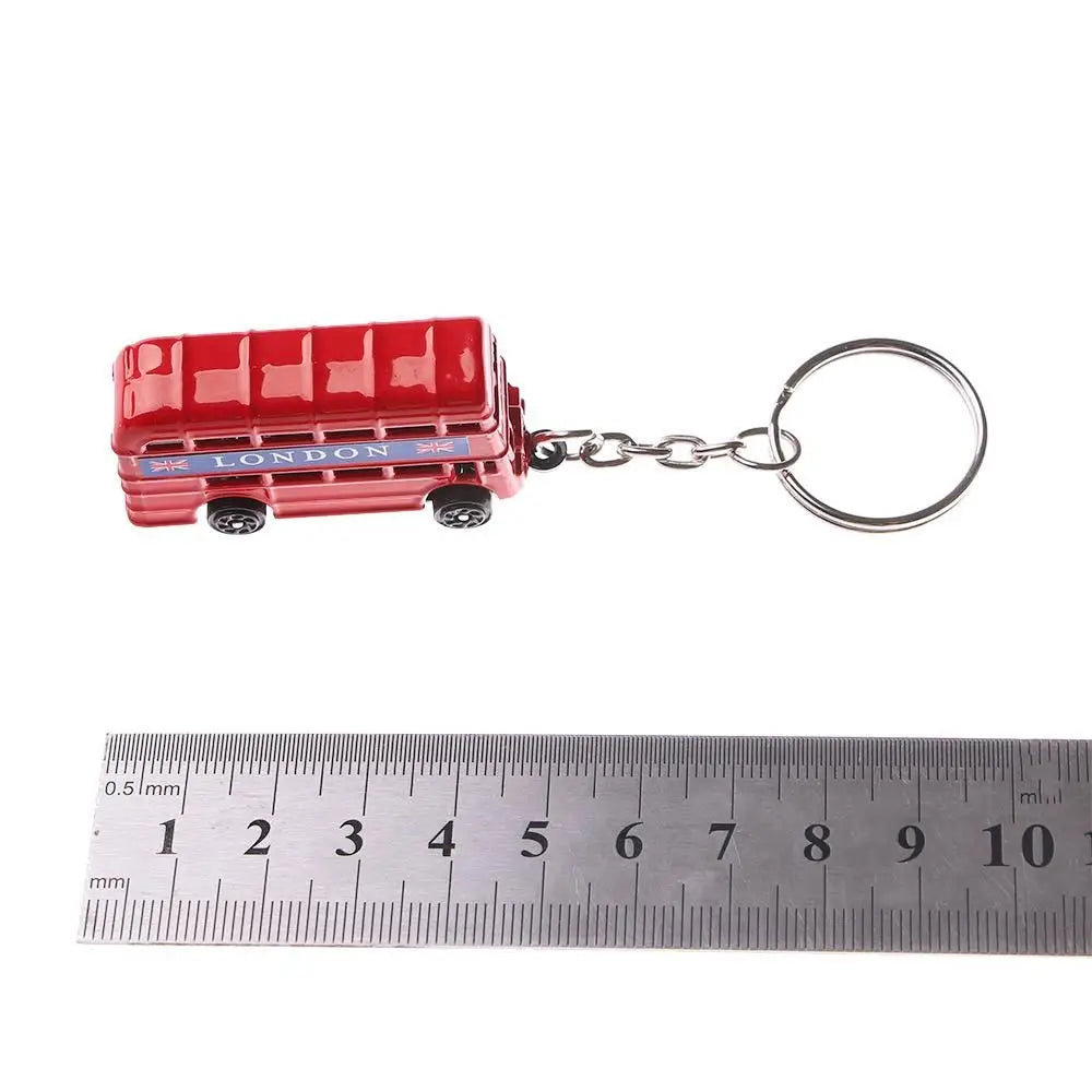 London Bus & Telephone Booth Key Chain | Fashion Key Ring Fashion Key Chain PLUSH