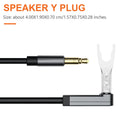 Silver Plated Y/U Shape Speaker Cable Plug Wire Connector Speaker Cable Connector PLUSH Default Title