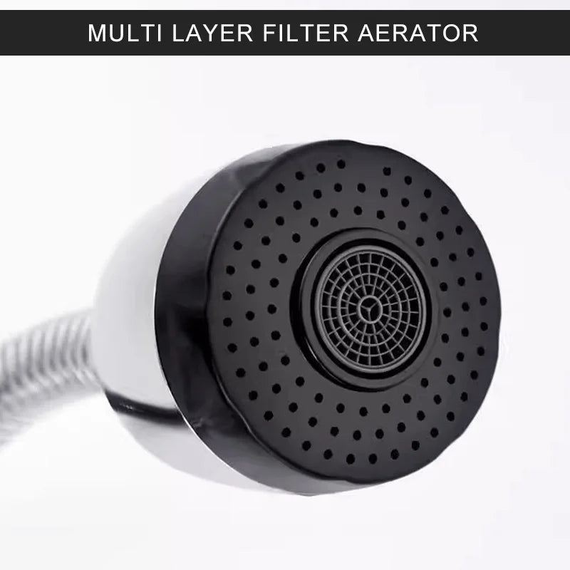 Kitchen Faucet Flexible Outlet Pipe Metal Universal Joint Sprayer Faucet Sprayer Accessory PLUSH
