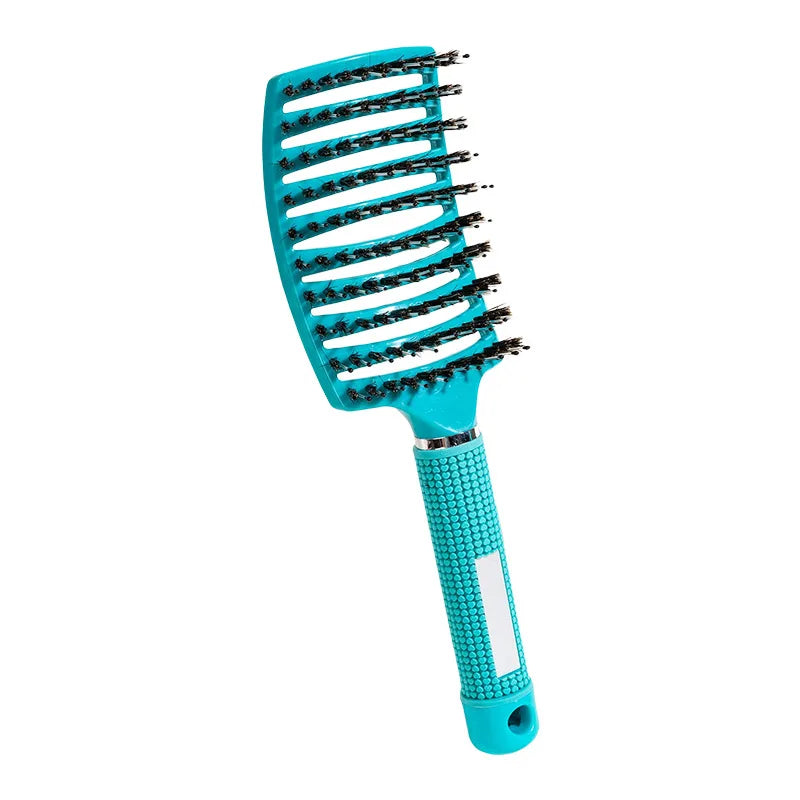 Magic Scalp Massage Detangling Hair Brush – Wet & Curly Detangling Hair Brush PLUSH All Blue
