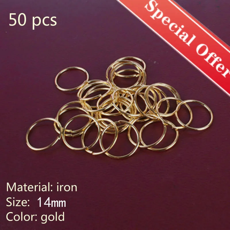 50-100pcs Dreadlock Hair Rings Bead Cuffs – Mixed Color Hair Braid Rings PLUSH No.15 50pcs