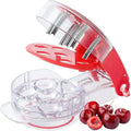 6-Slot Cherry Pitter Tool – Food-Grade Stainless Steel Corer Cherry Pitter Tool PLUSH 1Pc