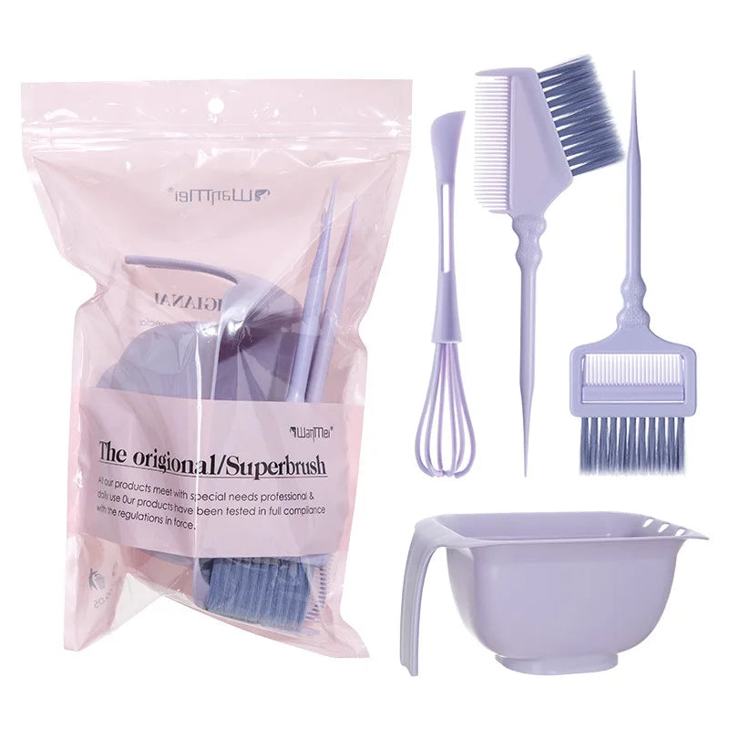 WANMEI All-in-One Hair Dye Kit – Reusable Salon Tools Set Hair Dye Tool Kit PLUSH Blue set