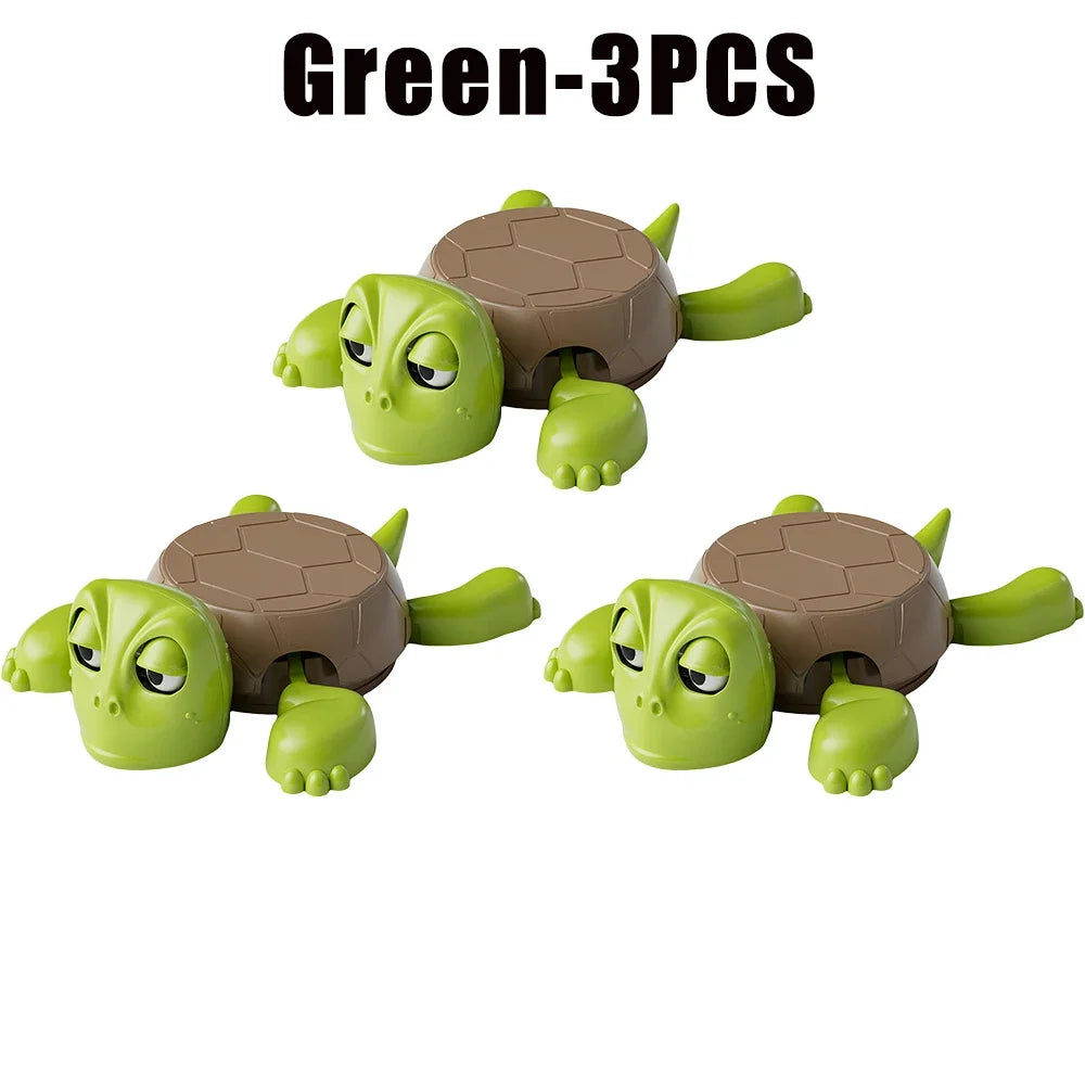 Funny Push-Down Turtle Coaster – Pop-Up Eyes Novelty Desk Toy Novelty Coaster Toy PLUSH OneSize Green-3PCS