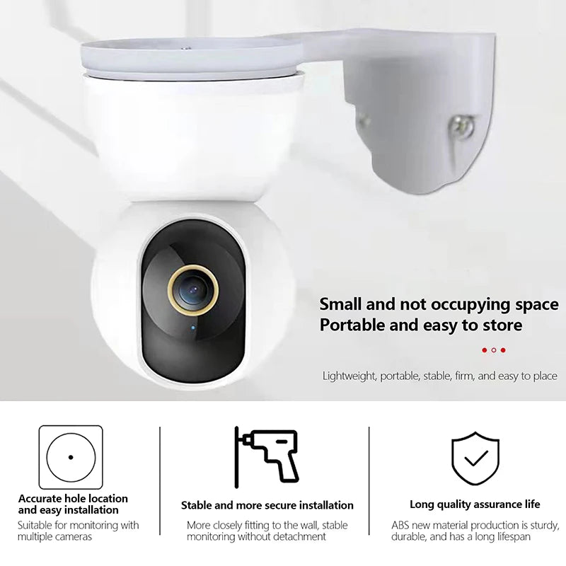 Nail-Free Wall Mount Camera Bracket with Glue Base & Screw Camera Wall Bracket PLUSH