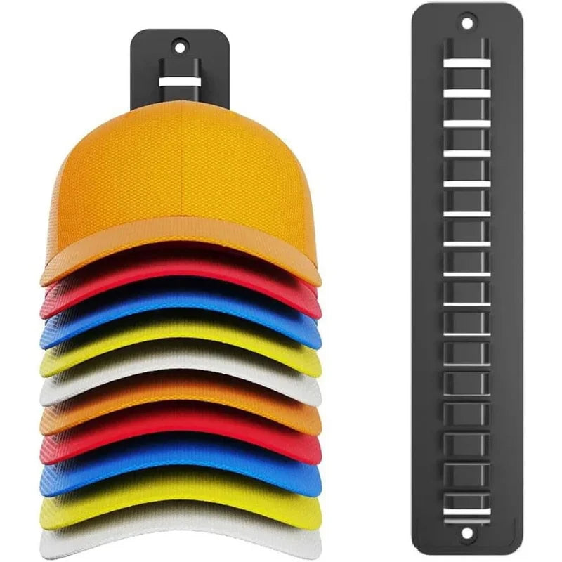 Wall Hat Rack Organizer – Holds 16 Baseball Caps Hat Rack Organizer PLUSH