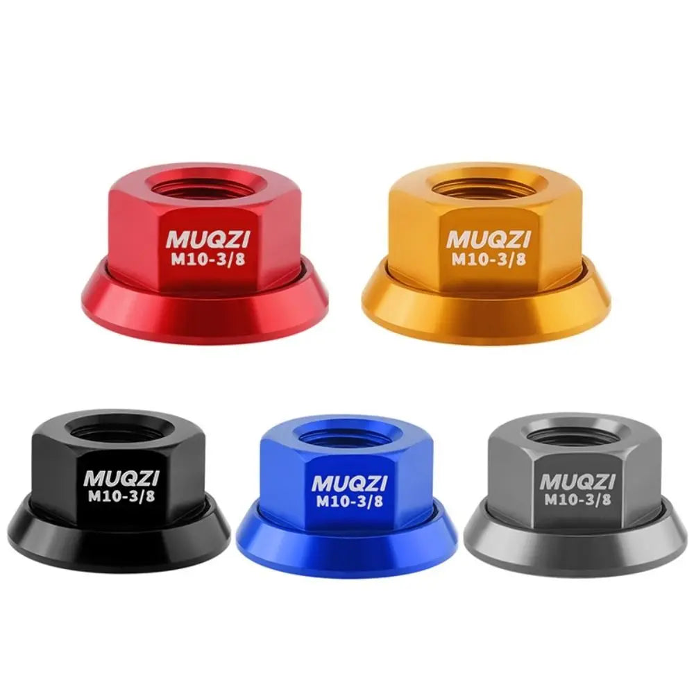 2pcs Bicycle Hub Nuts M9/M10 7075 Aluminum Alloy Axle Screws Bicycle Hub Nuts PLUSH