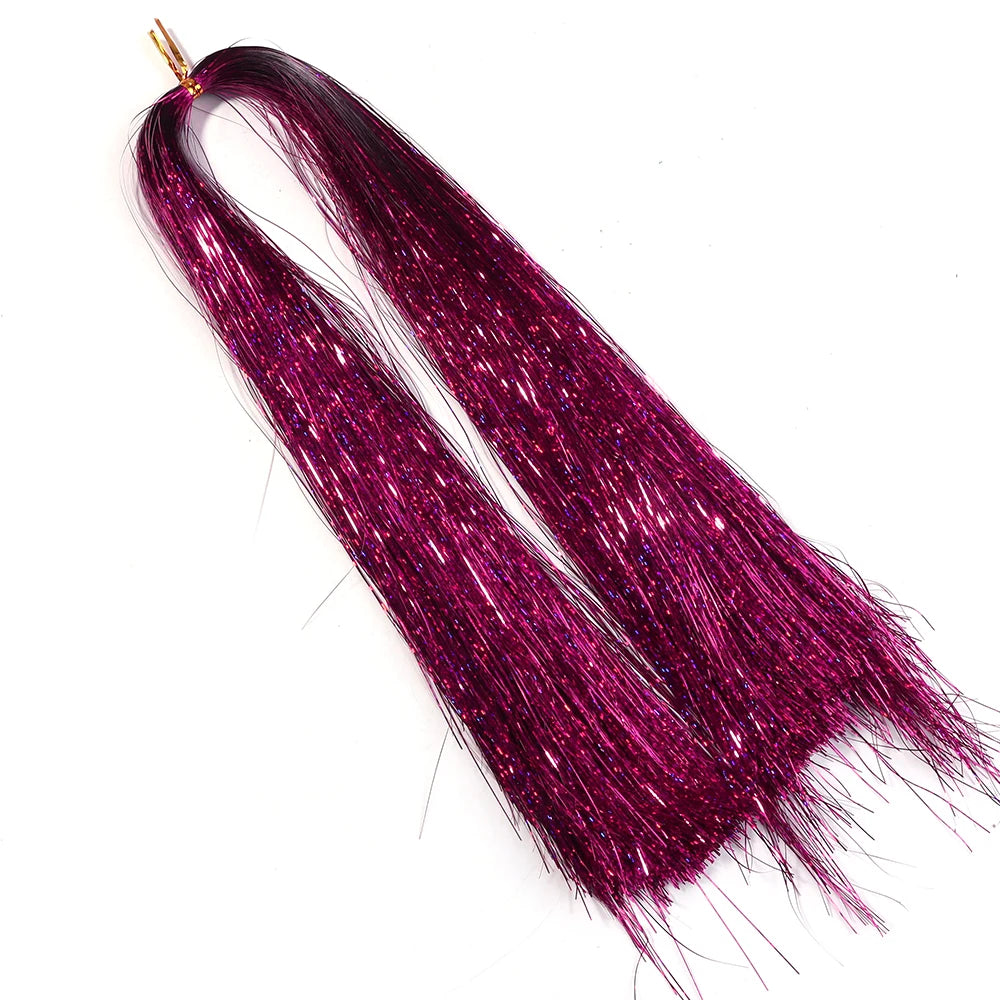 Iridescent Tinsel Icicle Garland 3000pcs – Christmas Decoration Christmas Tree Garland PLUSH Hot Pink