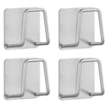 Stainless Steel Sink Sponge Rack – Draining Holder 2/4pcs Sink Sponge Rack PLUSH 4PCS