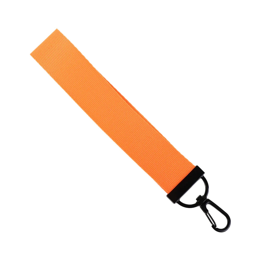 Solid Ribbon Keychain Lanyard – Bag Charm & Phone Strap Ribbon Keychain Lanyard PLUSH orange