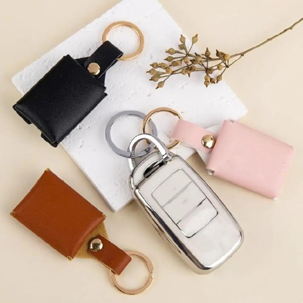 PU Leather Folding DIY Photo Keychain – Personalized Keyring Photo Keychain PLUSH