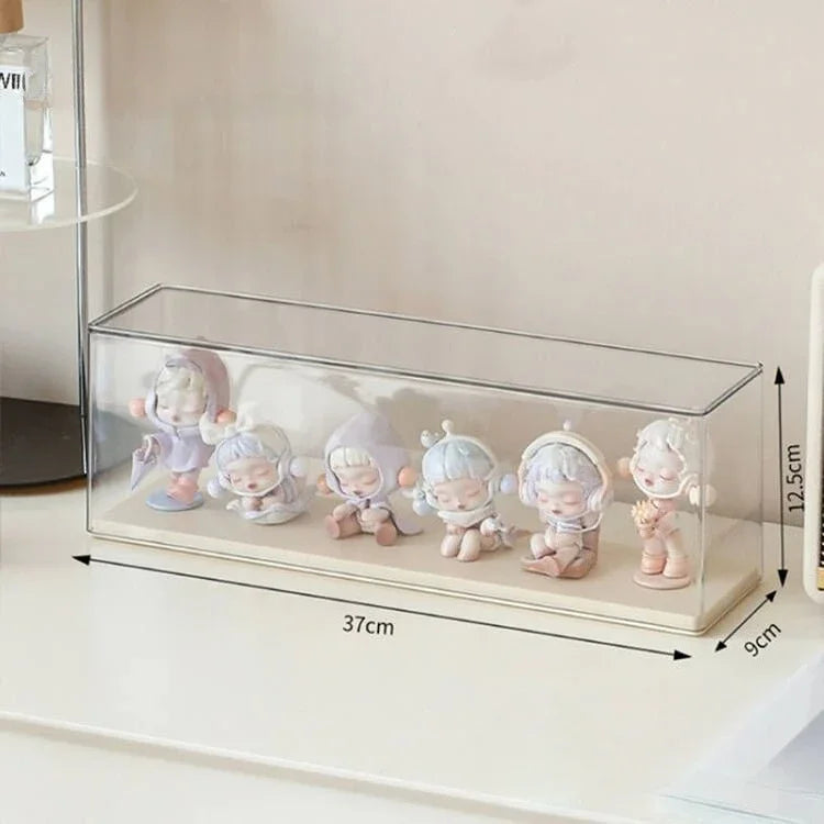 6-Tier Stackable Acrylic Display Case for Blind Box & Figures Collectible Display Case PLUSH L-Yellow