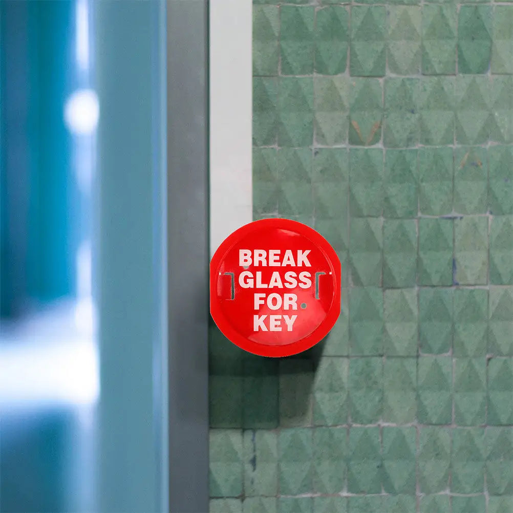 2-Pack Break Glass Emergency Key Lock Box – Wall Mounted Emergency Key Lock Box PLUSH