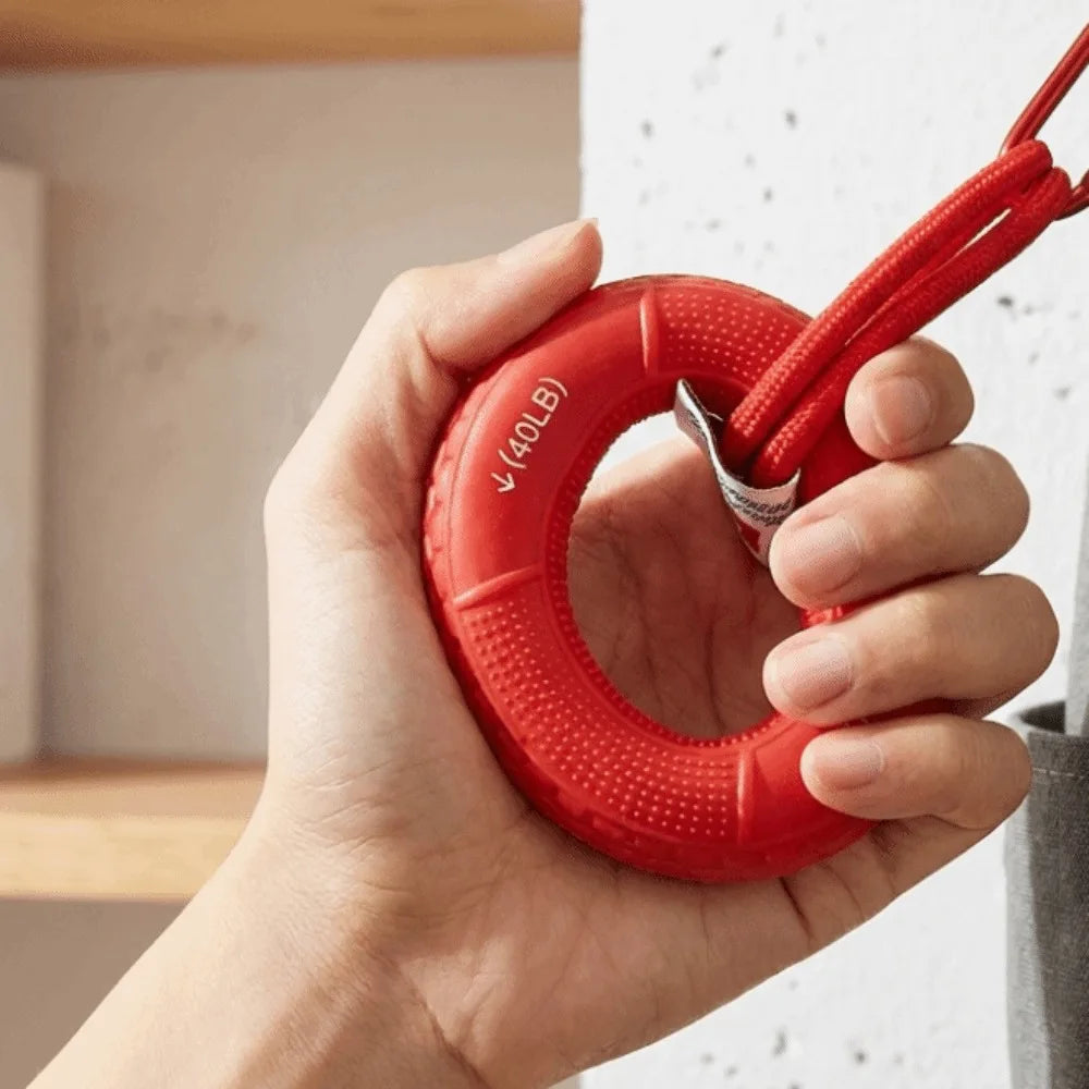 Silicone Hand Grip Trainer Keychain – 6 Colors | Fidget Ring Grip Trainer Keychain PLUSH