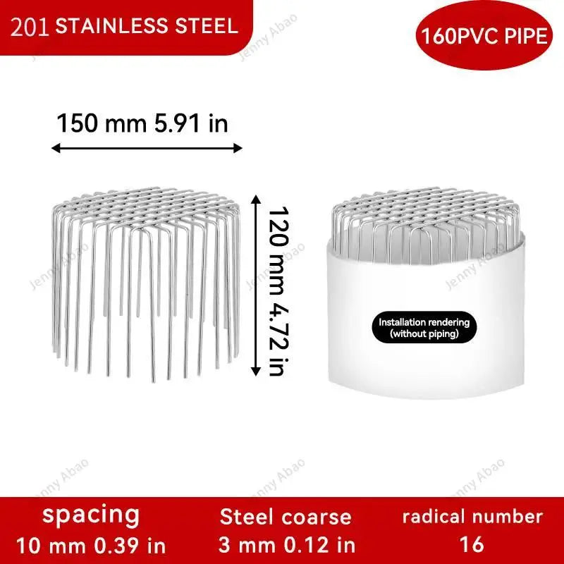 Stainless Steel Round Balcony Floor Drain – Anti-Clog Cover Floor Drain Cover PLUSH 160A