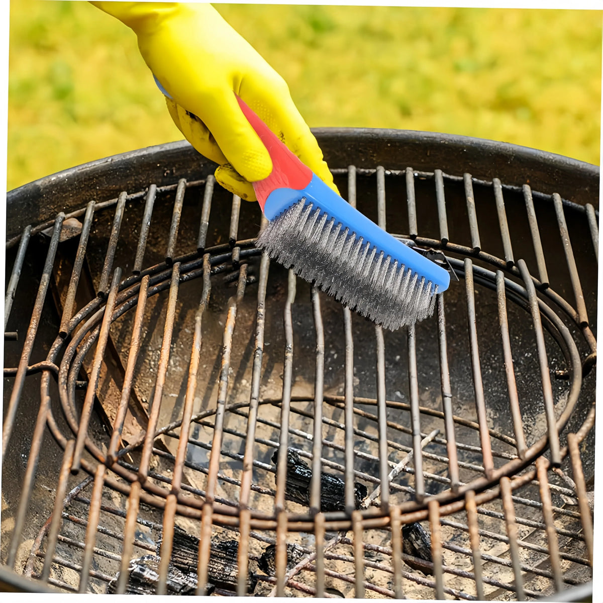 Heavy Duty Stainless Steel Wire Brush – Plastic Handle Wire Brush PLUSH