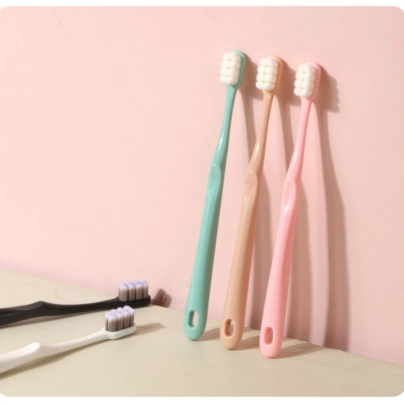 Ultra-Fine Soft Bristle Toothbrush – 12000+ Bristles Gum Care Manual Toothbrush PLUSH