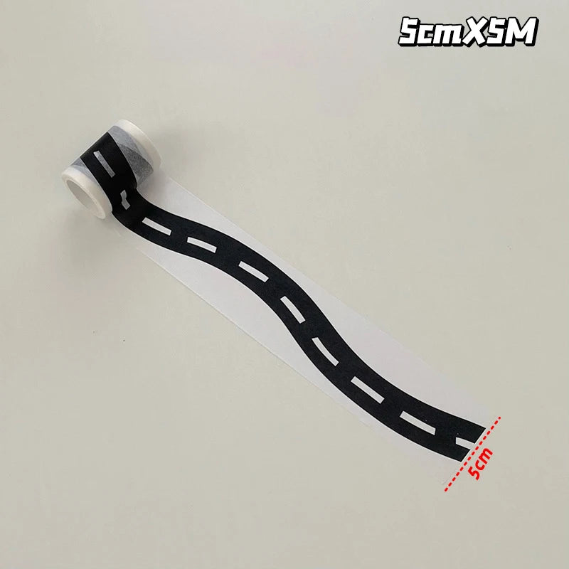Reusable Cartoon Road Track Tape – Racing Party Decor Road Track Tape PLUSH A4