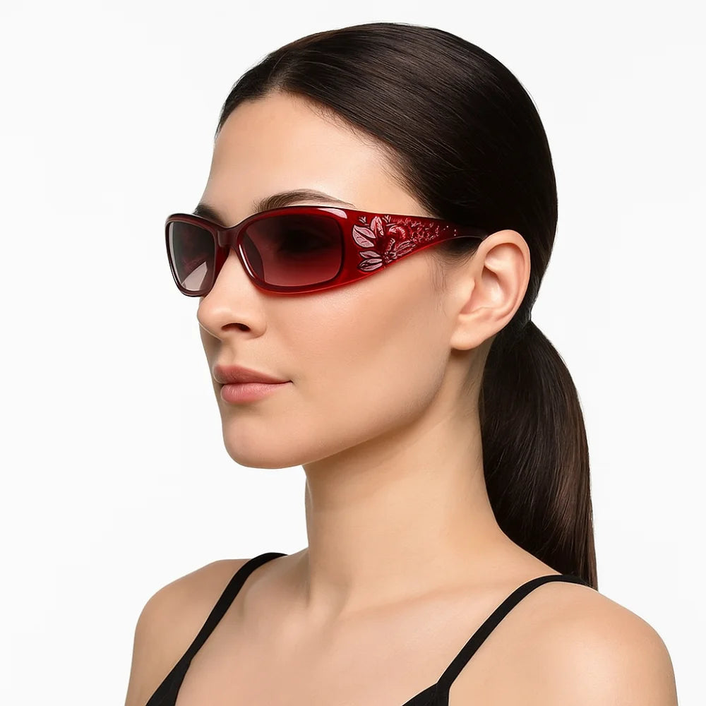 Y2K Rhinestone Cat Eye Sunglasses UV400 Korean Style Fashion Sunglasses PLUSH