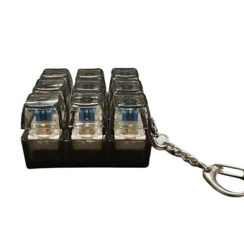 Nine-Key Mechanical Keyboard Fidget Keychain | Portable Toy Fidget Keychain Toy PLUSH
