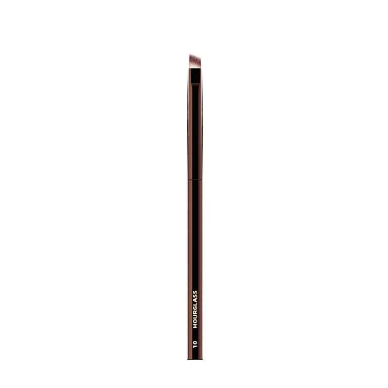 Hourglass No.10 Angled Eyeliner & Eyebrow Brush – Soft Fiber Makeup Brush PLUSH black