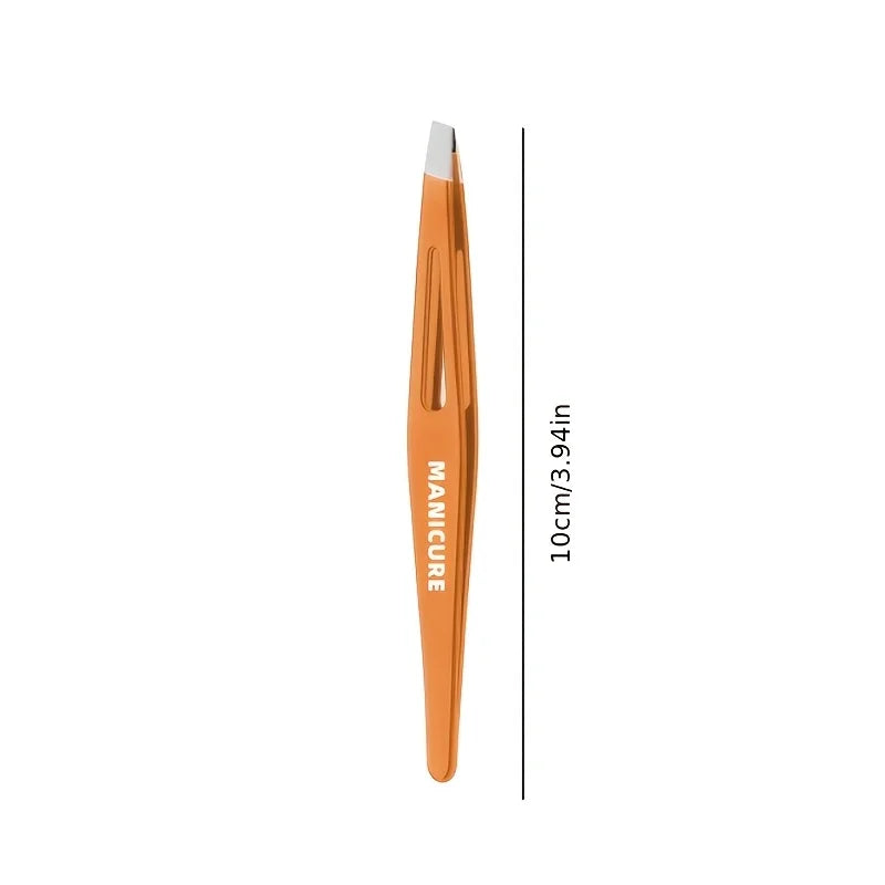Ouriner Stainless Steel Precision Eyebrow Tweezers – Slant Tip Eyebrow Tweezers PLUSH