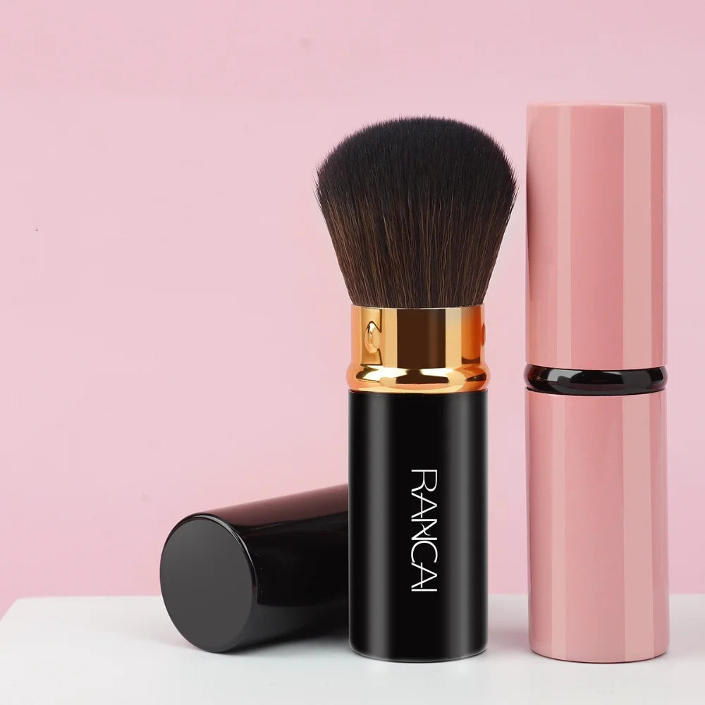 Mini Retractable Powder Blush & Highlight Brush | Portable Makeup Brush PLUSH