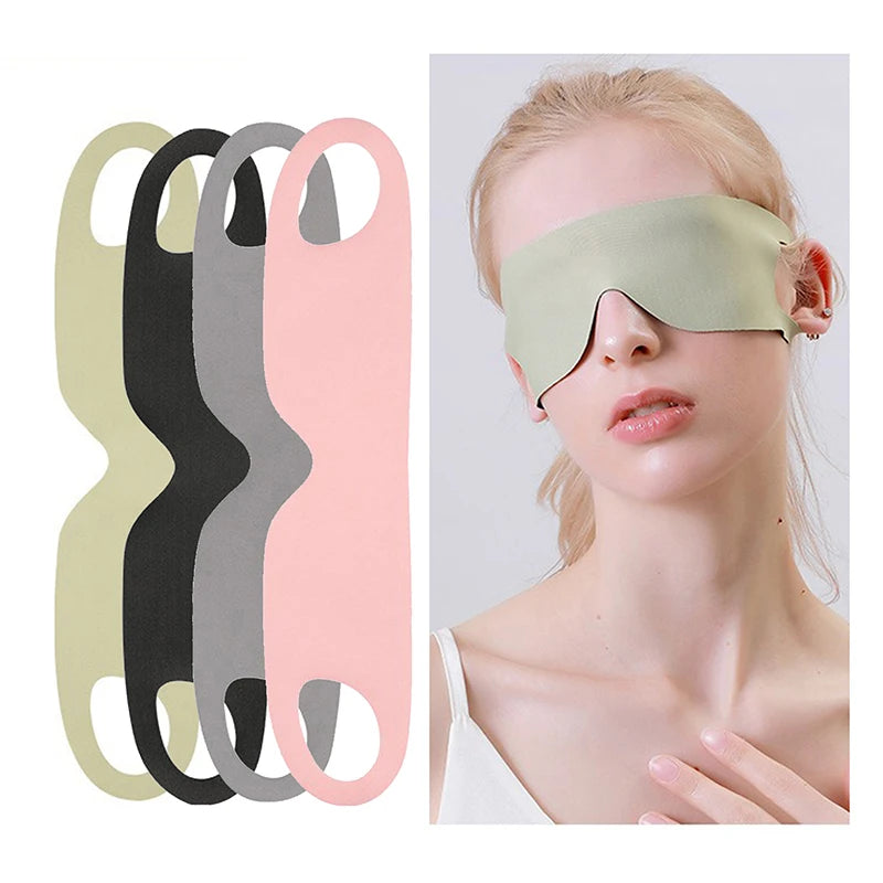 Zero Pressure Sleep Mask – Breathable Ice Silk Blockout Eye Mask Sleep Eye Mask PLUSH