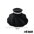 Reusable Ice Bag Set 3 Sizes – Hot & Cold Therapy Pack Ice & Heat Pack PLUSH Black-6inch