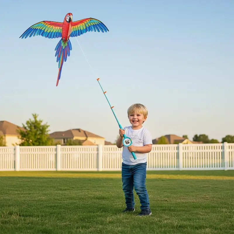 Cartoon Eagle Foldable Mini Kite for Kids – 50m Line & Handle Kids Outdoor Kite PLUSH