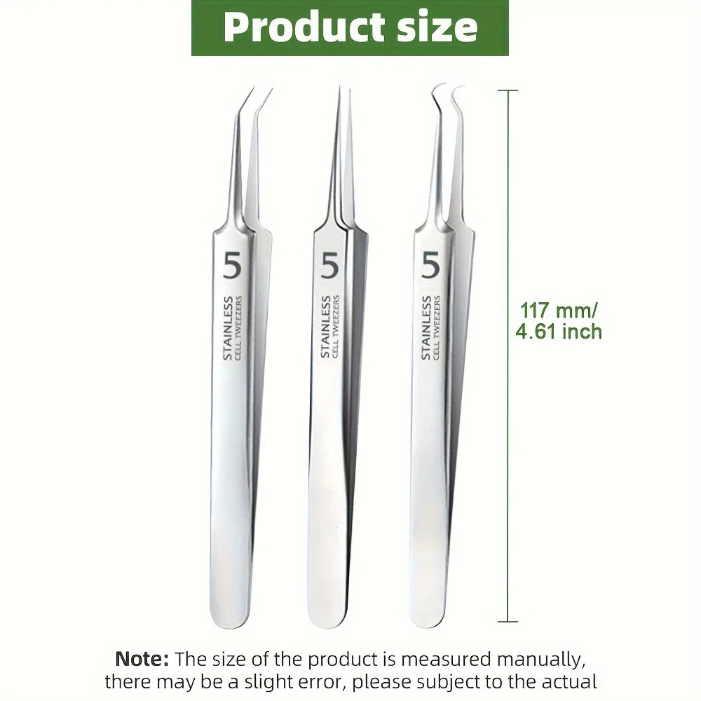 Extra Fine No. 5 Blackhead Tweezer – Precision Skin Tool Skin Care Tweezer PLUSH
