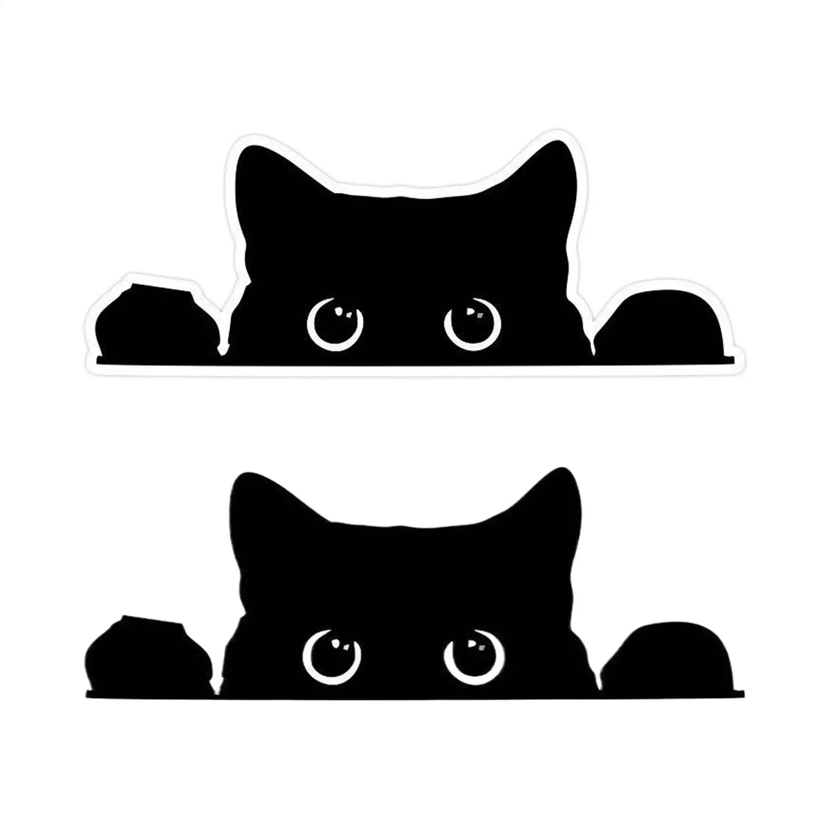 Peeping Cat Car Sticker – Waterproof PVC Vinyl Decal Vinyl Car Decal PLUSH