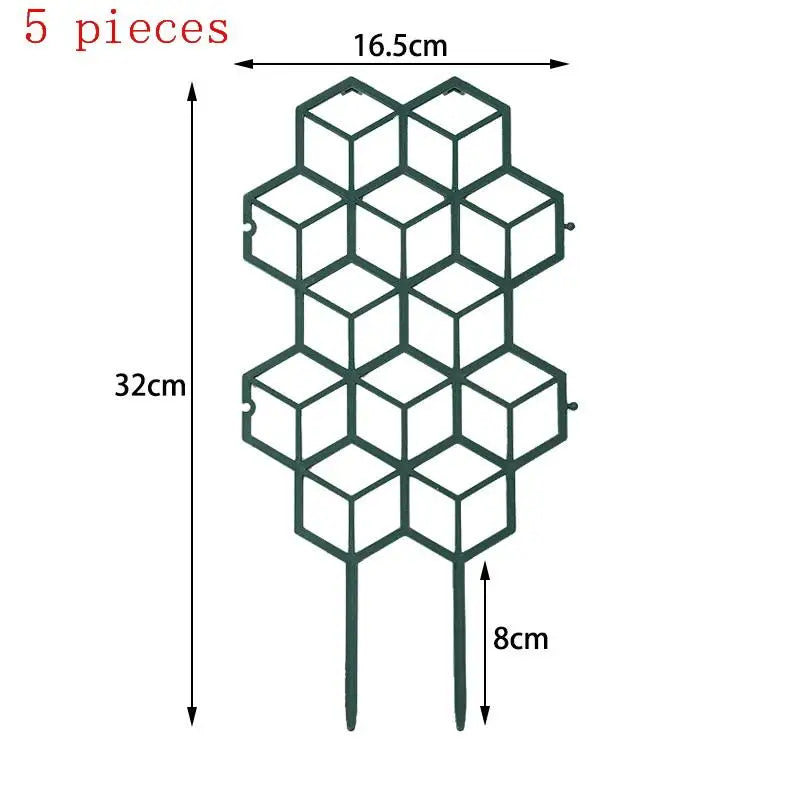 Honeycomb Plastic Plant Trellis – Vine & Flower Support 1–5pcs Plant Trellis Support PLUSH A2 5pieces