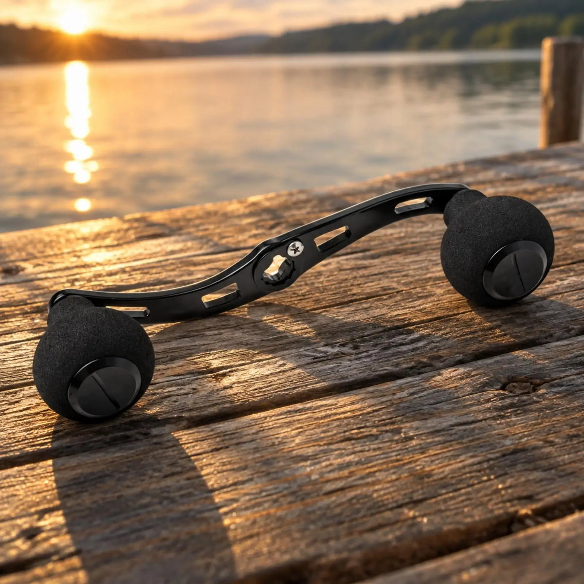 130mm Spinning Reel Double Handle Crank – Aluminum & EVA Reel Handle Crank PLUSH