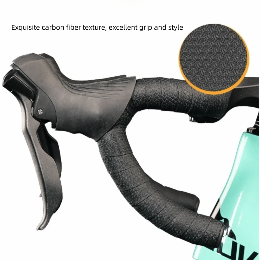 PU Road Bike Handlebar Tape – Anti-Slip, Waterproof + End Plugs Bike Handlebar Tape PLUSH
