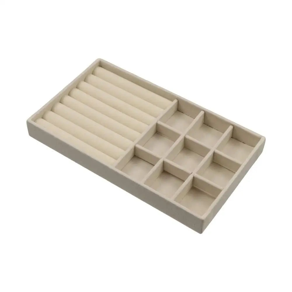 Velvet Jewelry Tray Organizer – Rings, Earrings & Bracelets Jewelry Display Tray PLUSH