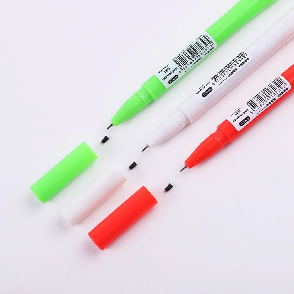 Christmas Luminous Gel Pens Set 12pcs – Santa 0.5mm Writing Novelty Gel Pen Set PLUSH Default Title