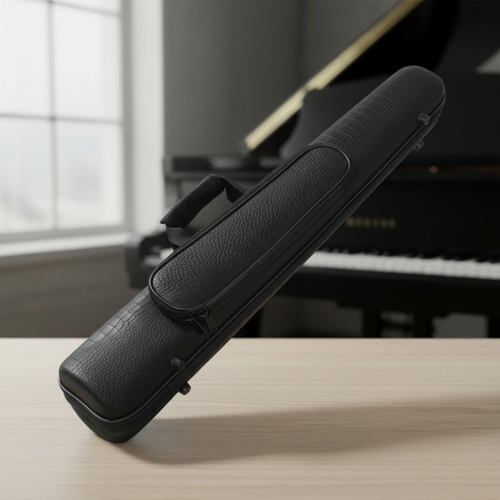Slim Portable Clarinet Case with Pocket – Lightweight Hard Shell Clarinet Case PLUSH